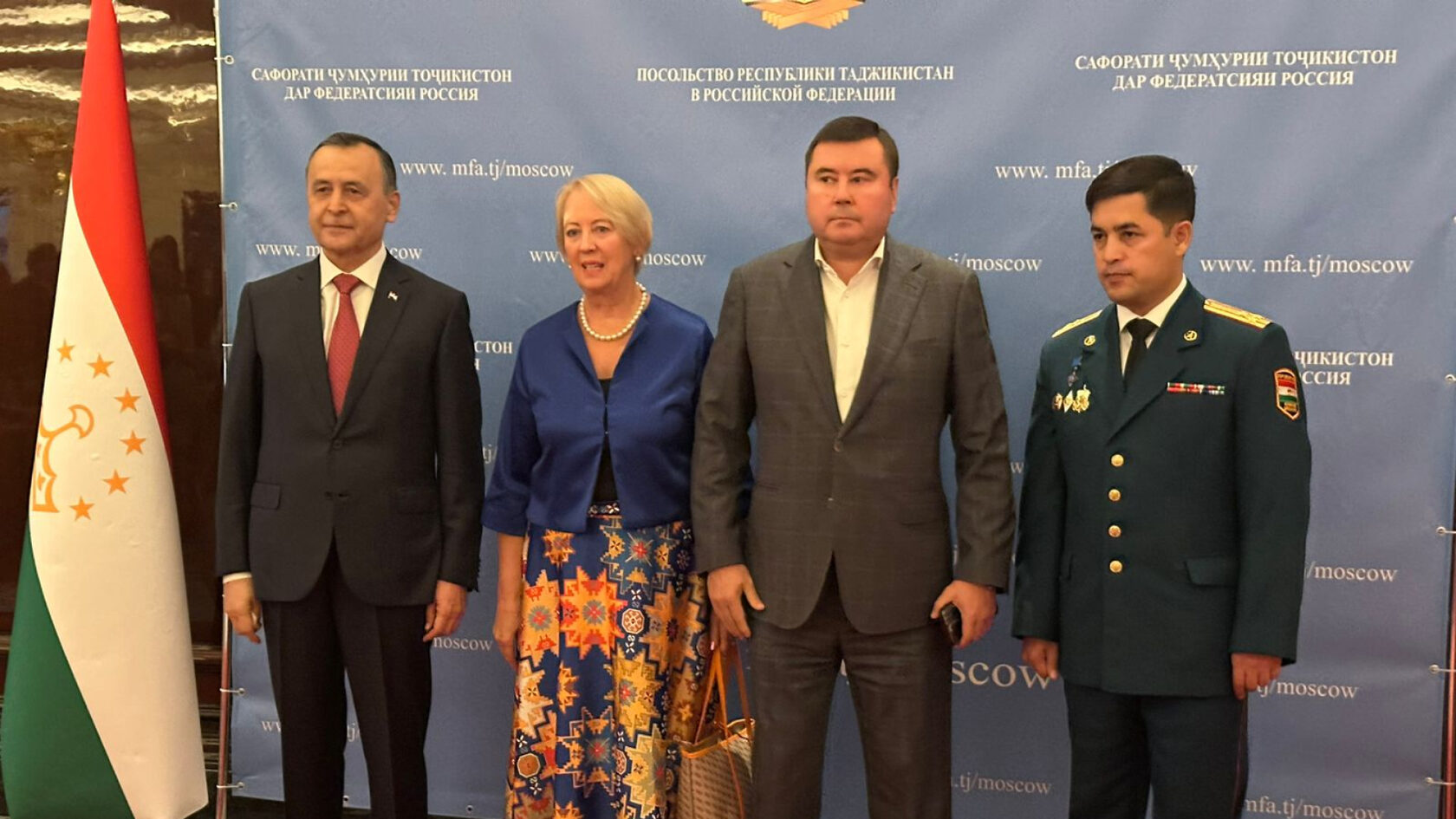 Представители Академии туризма и международных отношений на приёме в Посольстве Таджикистана