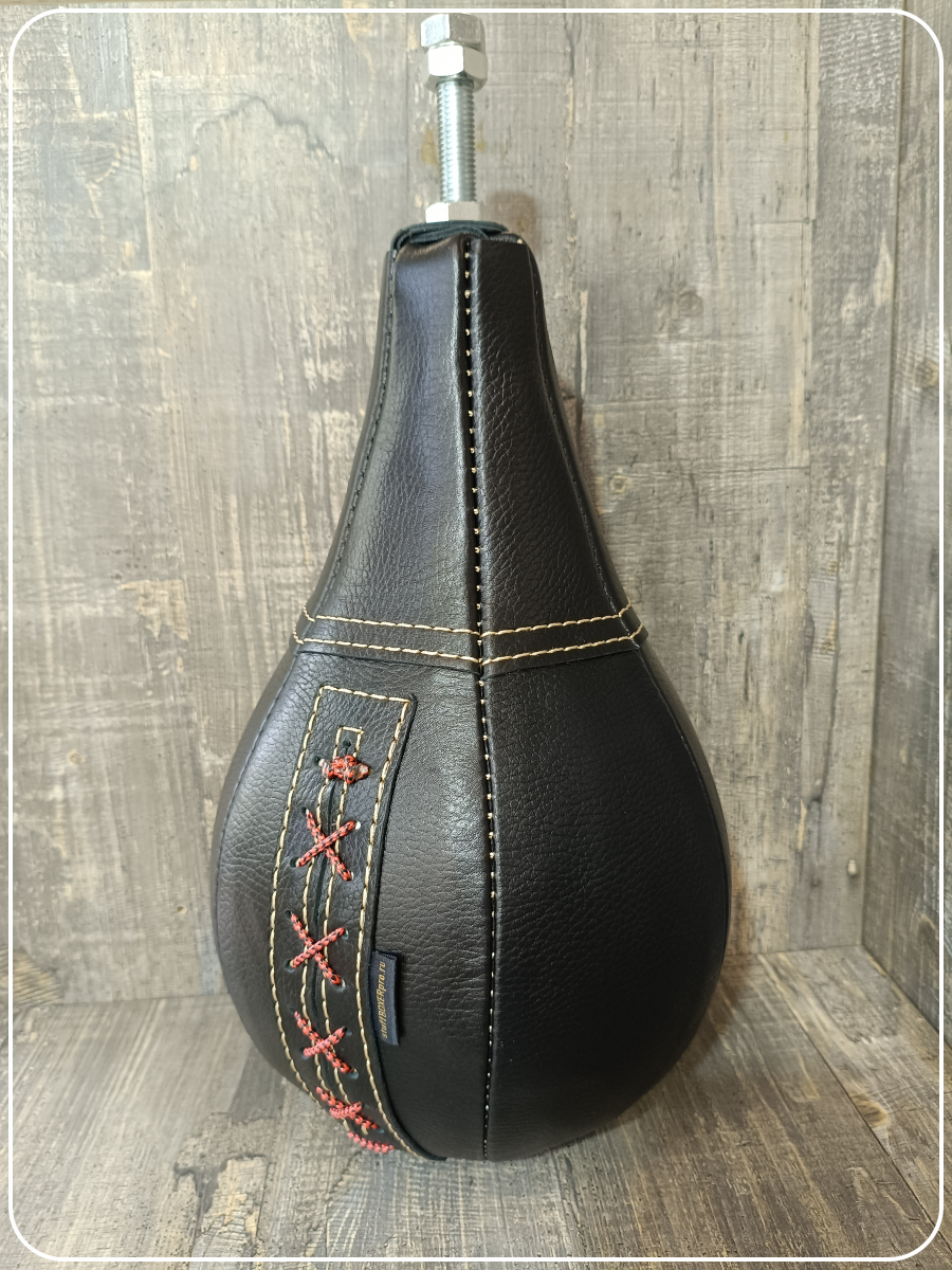 Груша силомера кожаная чёрная