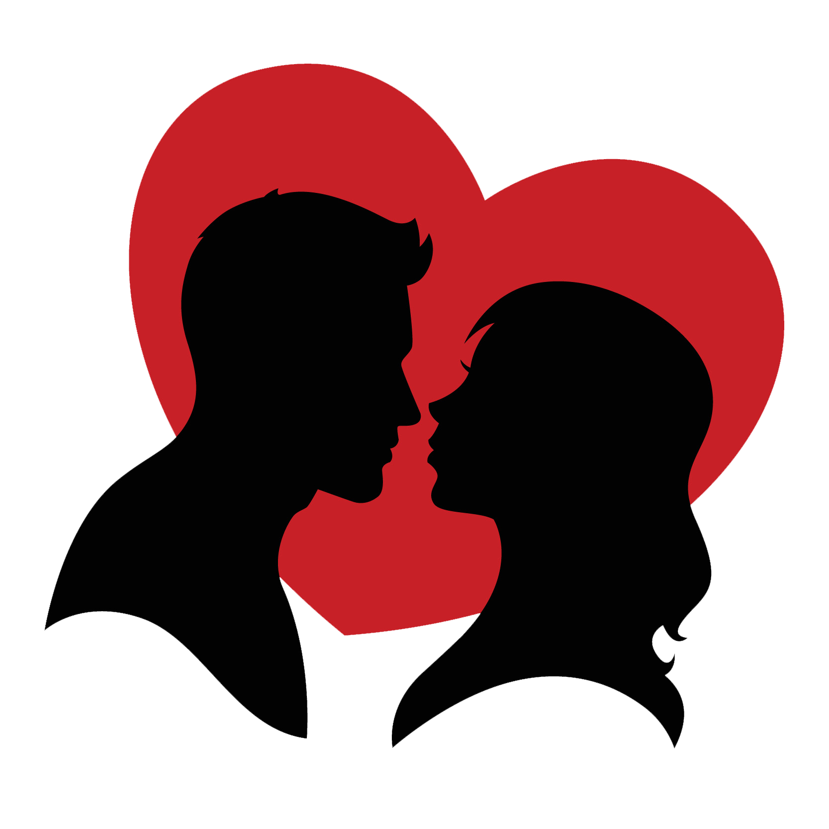 романтические значки. красивые стикеры про любовь. сердце клипарт. романтичный символ. силуэты влюбленных.