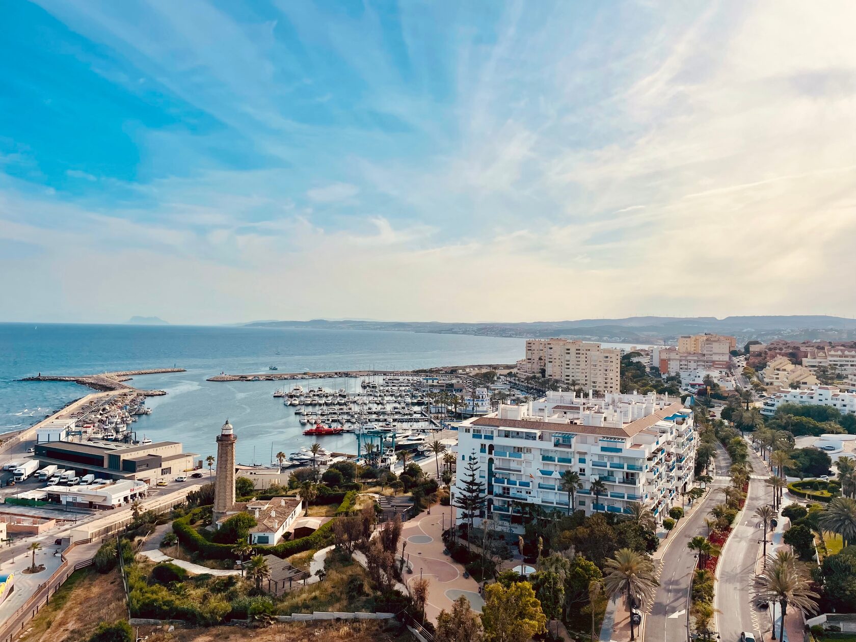 Water parks in Estepona: the view