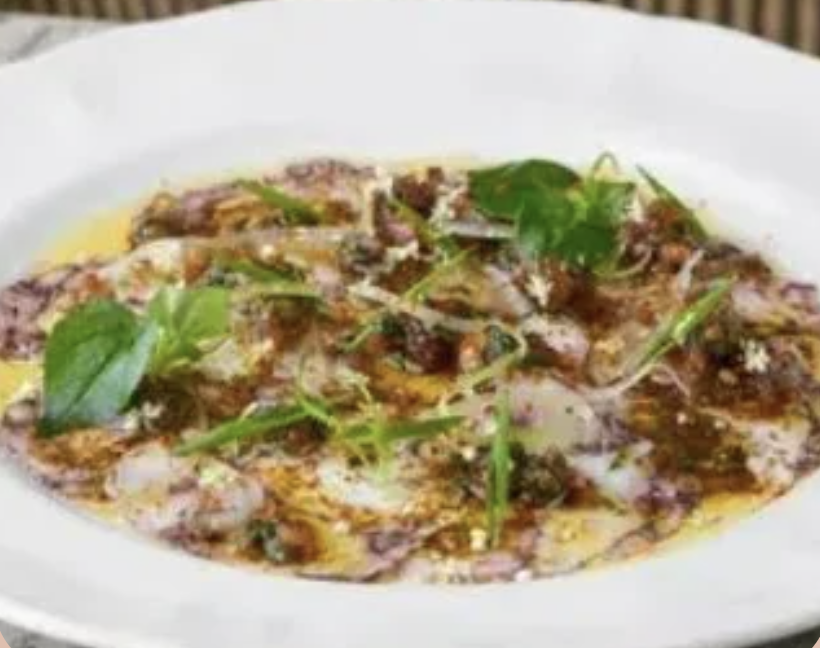 octopus carpaccio