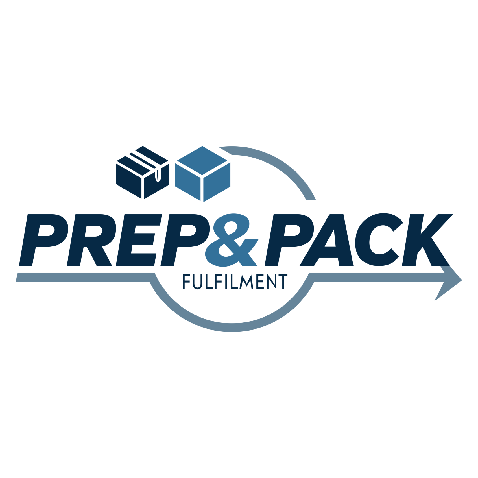 Логотип фулфилмент-компании PREP&amp;PACK
