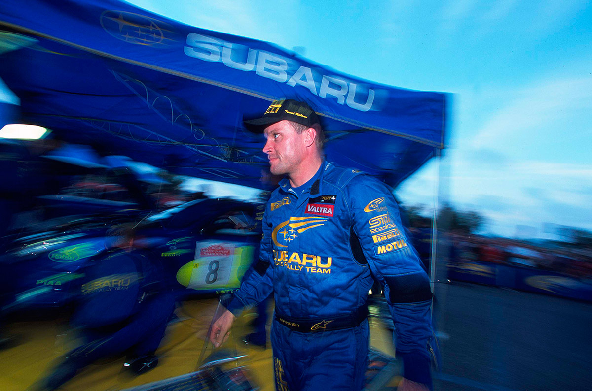Томми Мякинен (Subaru), ралли Сан-Ремо 2003