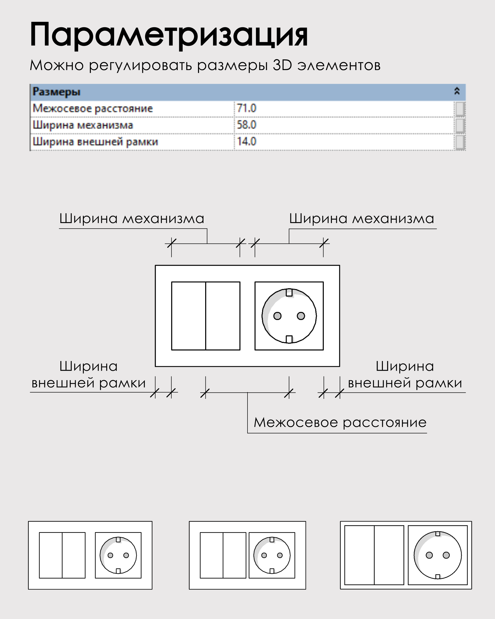 Розетки ревит. Механизм розетки Размеры. Глубина механизма розетки. Ревит розетки план.