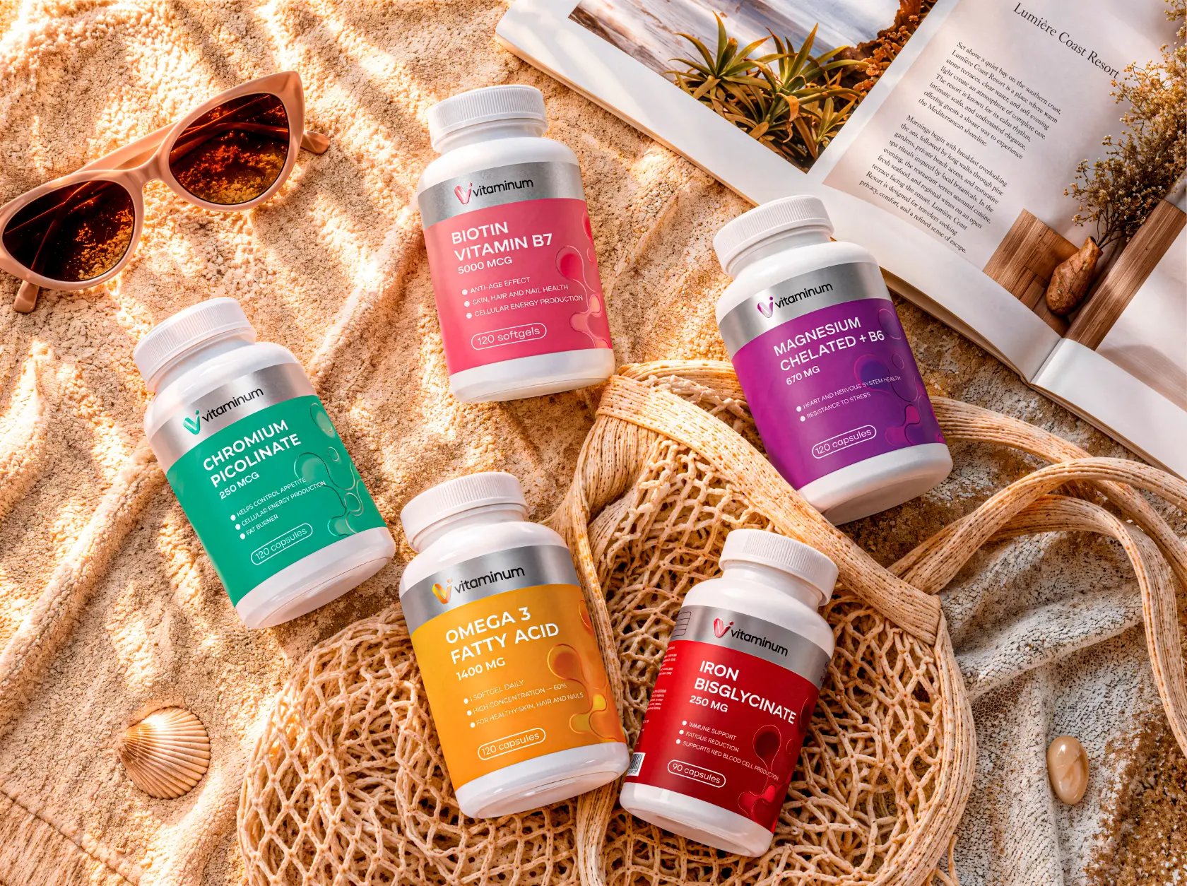 Vitaminum: Логотип · Фирменный стиль · Упаковка · Оформление маркетплейсов