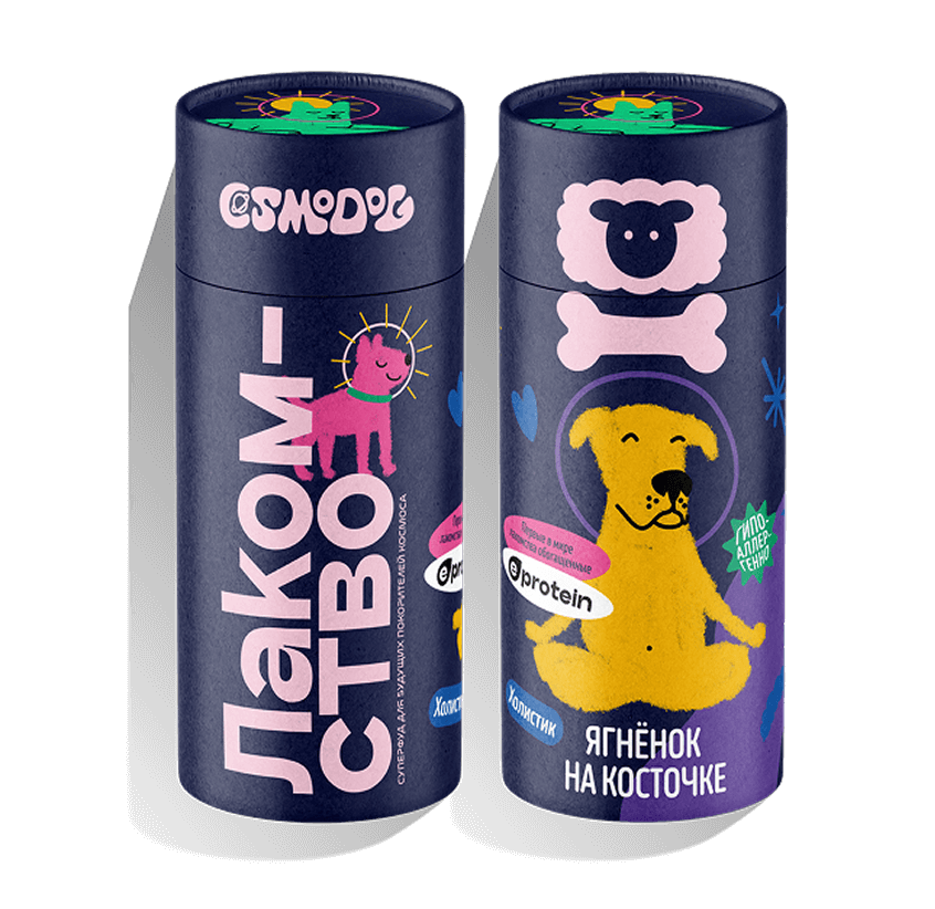 Лакомство для собак COSMODOG Ягнёнок на косточке