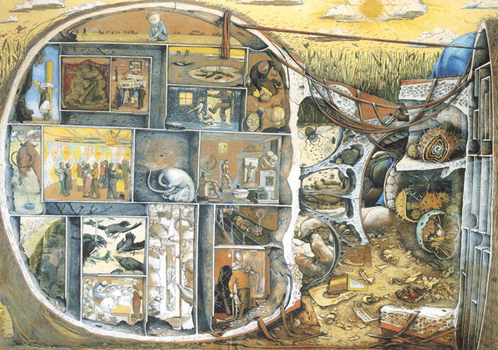 Картина «Лабиринт» канадского художника Уильяма Курелека