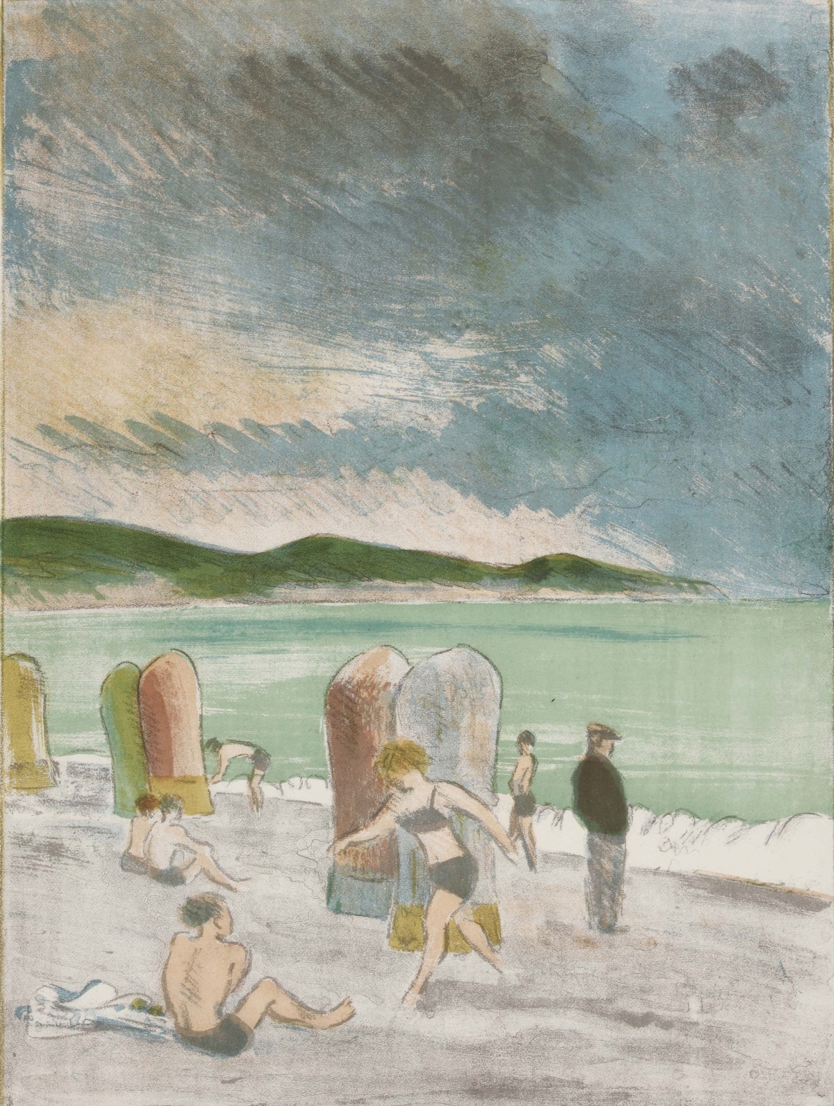 На пляже. Чѐрное море. 1939)