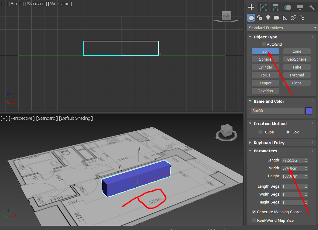 Создать мебель в 3d max