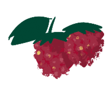 Собранный урожай сладкой и спелой малины в детской настольной игре Три Пирога