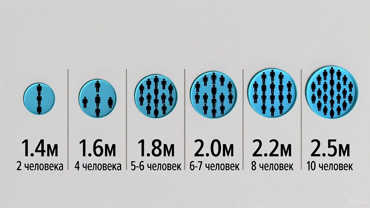 диаметр купели, купель на 4 человек, размер купели для бани, купель на 6 человек, как выбрать диаметр купели, купель на компанию, купель фурако размеры