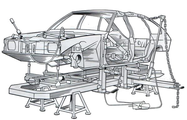 Стенд для восстановления геометрии кузова чертеж