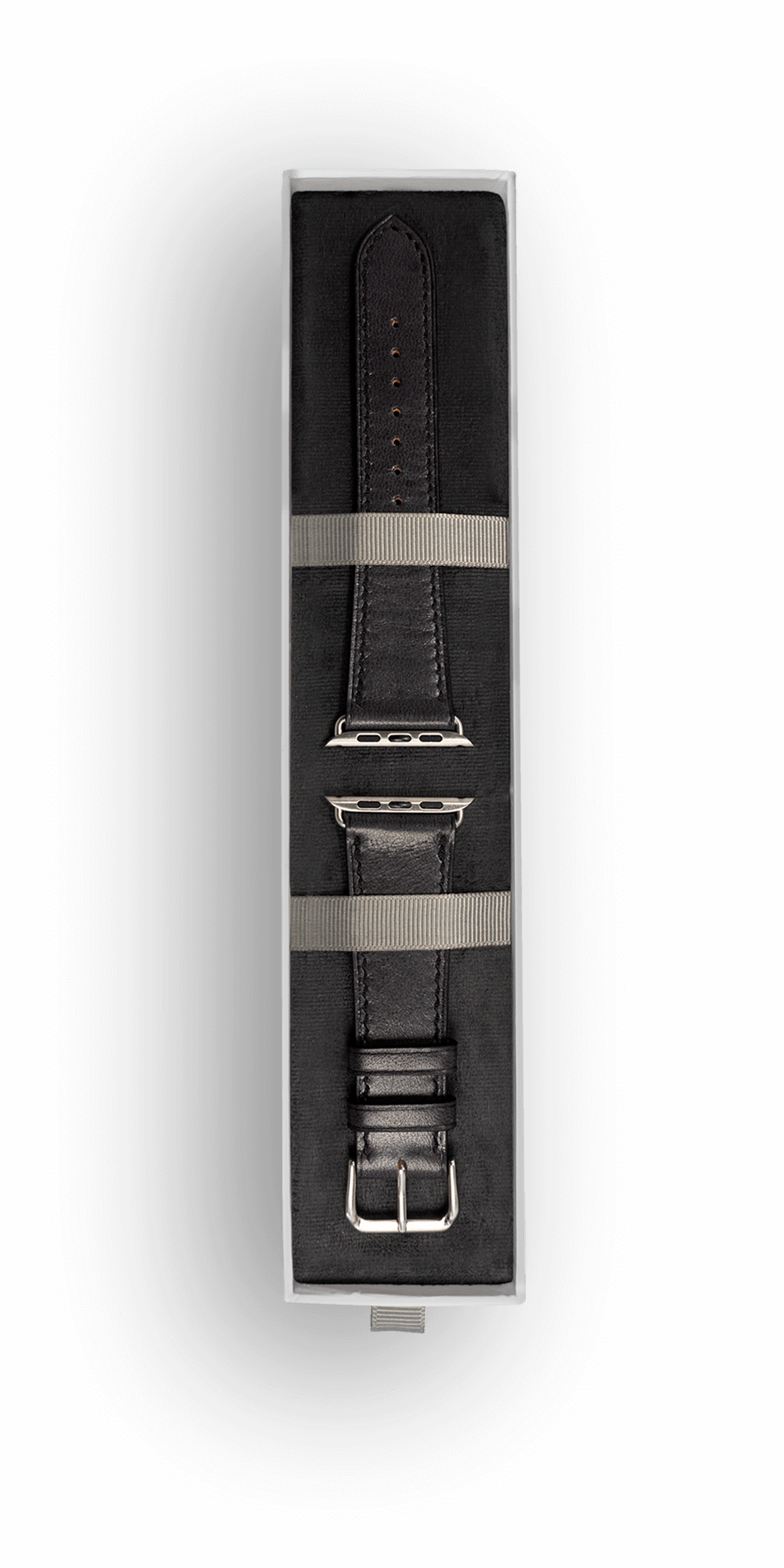 чёрый ремешок для apple watch в коробке