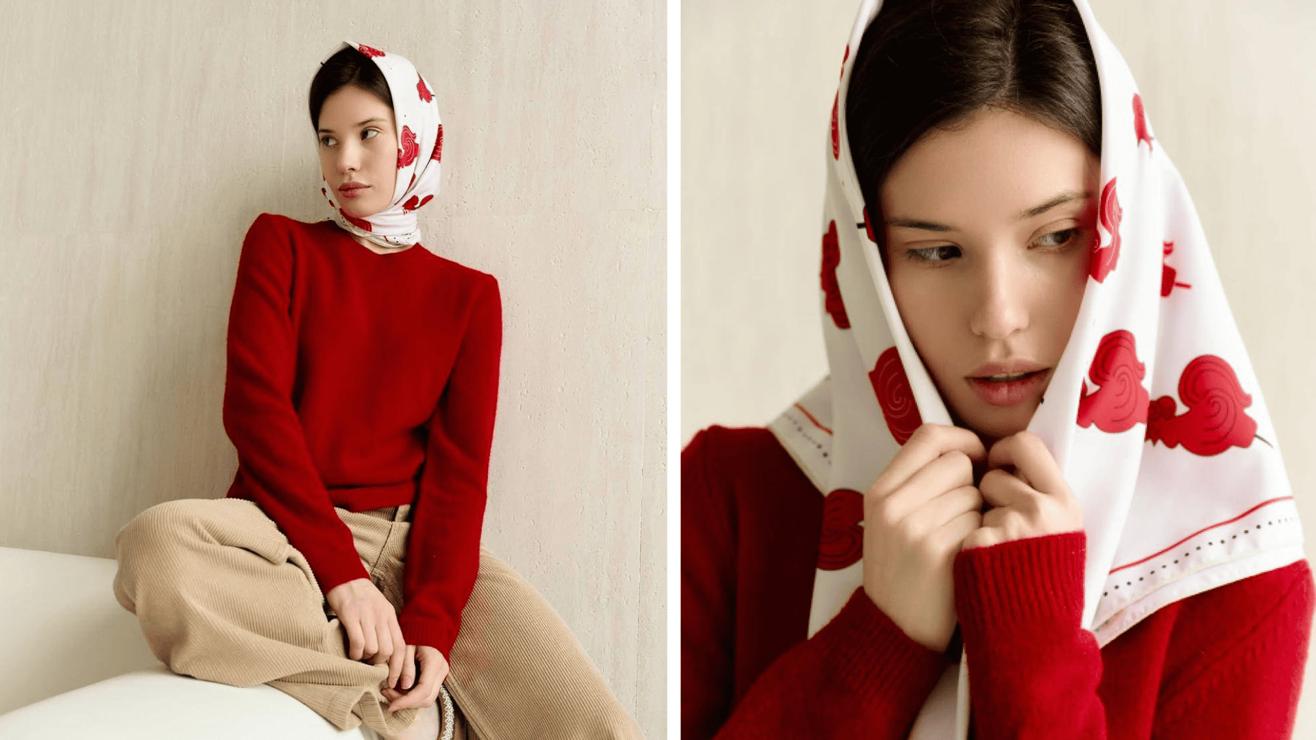 By Ruccko, платок, женский платок, петушок на палочке, подарок на Новый год