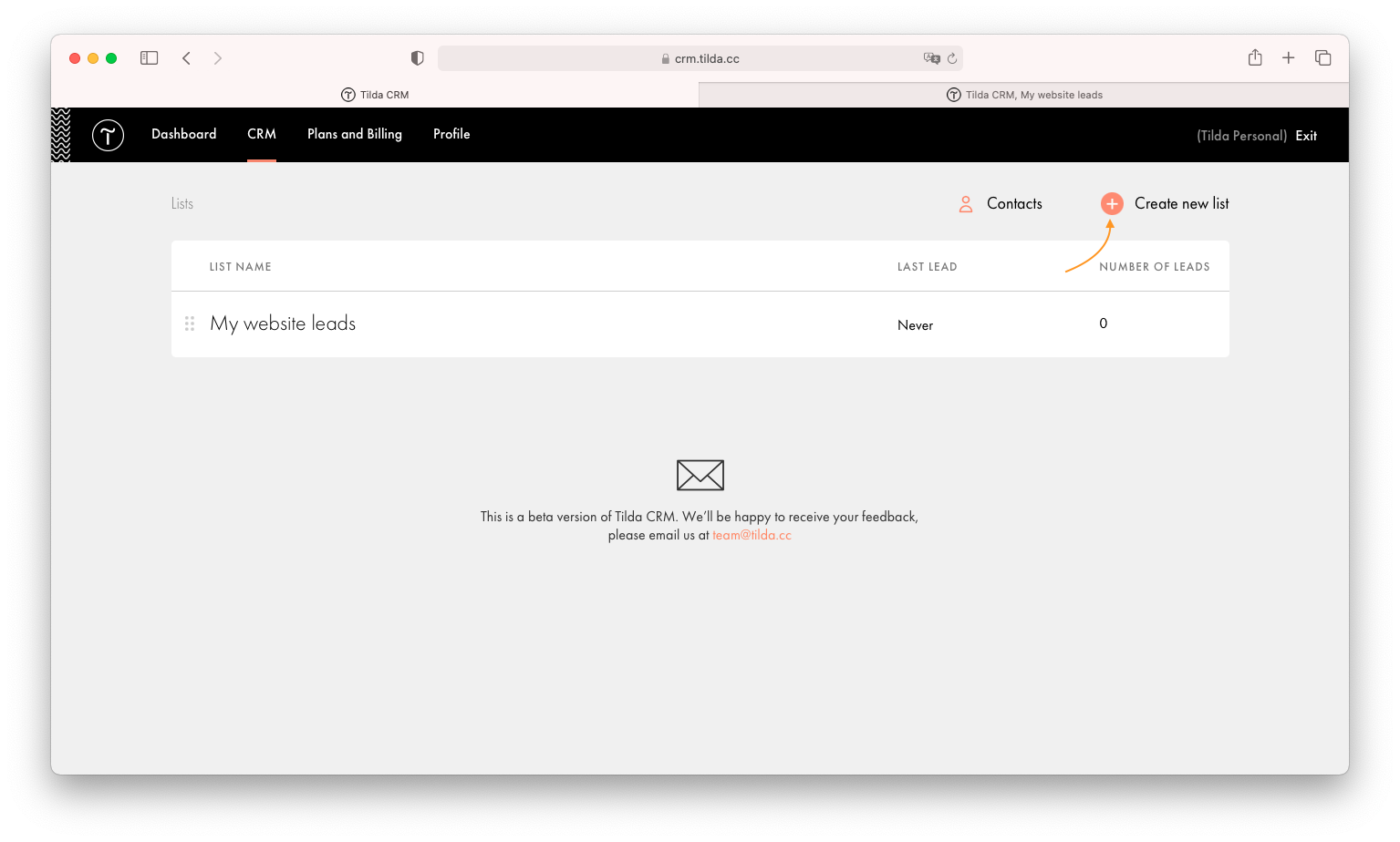 Tilda CRM │ Tilda Help Center
