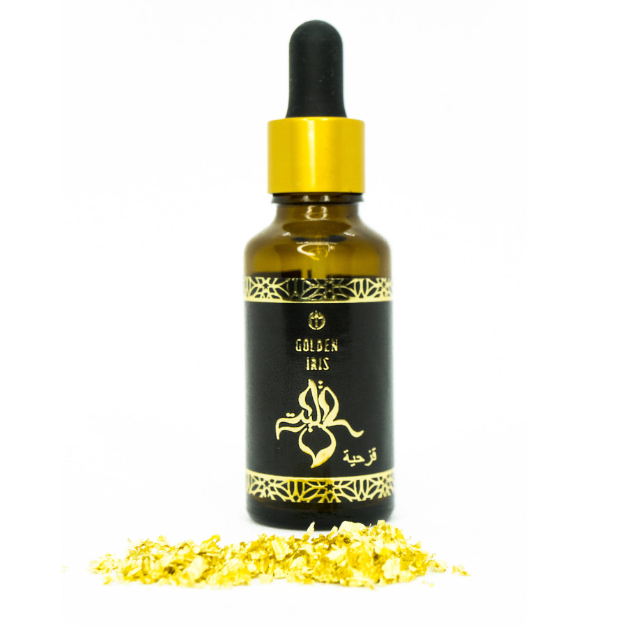 Golden IRIS aroma oil with & nbsp; cosmetic gold
