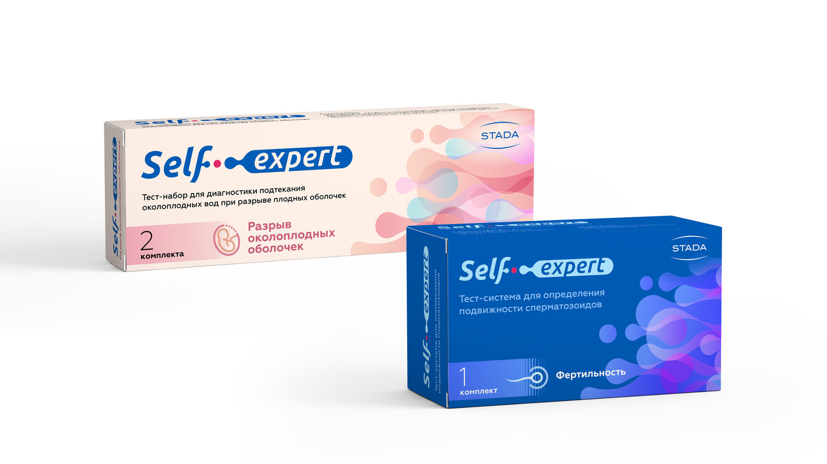 Дизайн упаковки линейки медицинских тестов STADA Self-expert