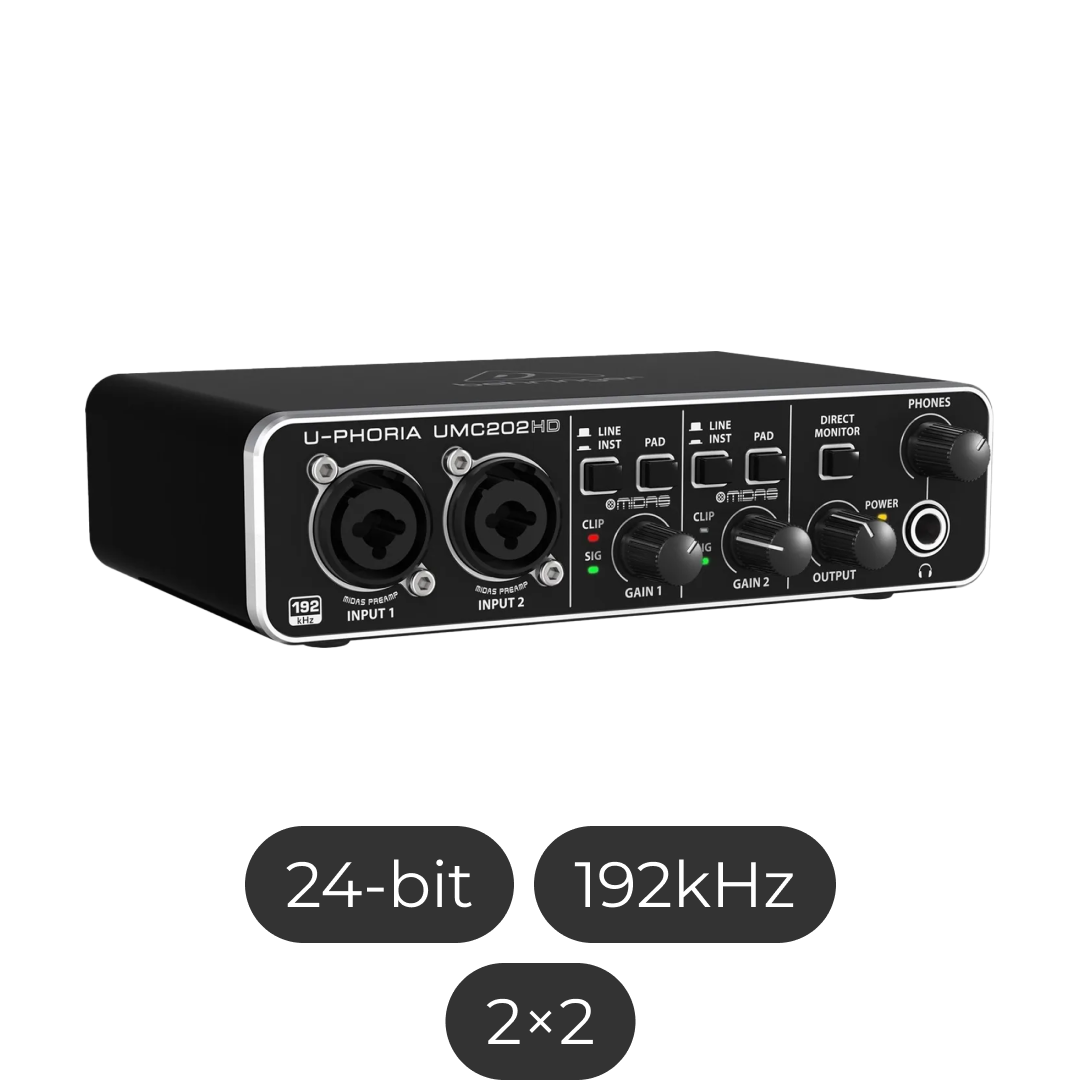 Аудиоинтерфейс Behringer UMC202HD