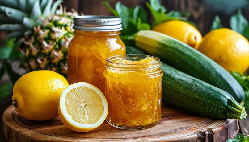 Варенье из кабачков с ананасовым соком и лимоном