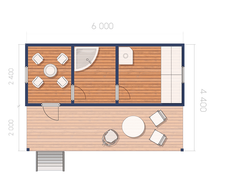 Модульные дома в Курганинска сауна