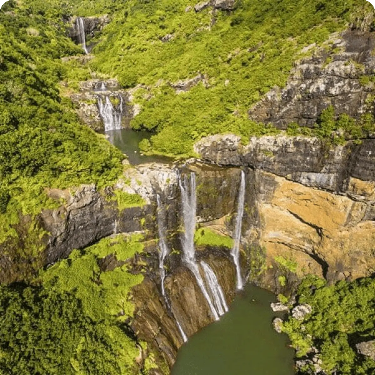 Тур на Маврикий - Водопад 7 каскадов