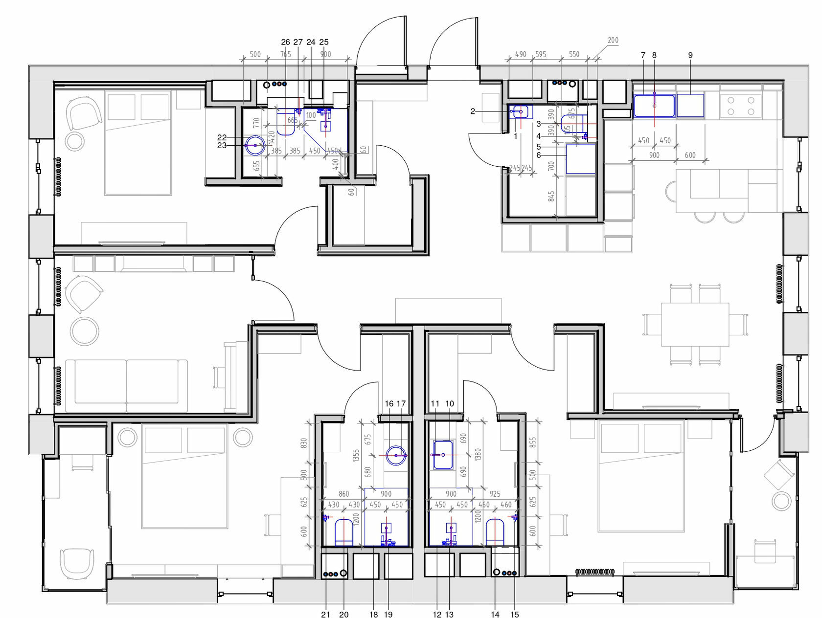 Дизайнерские апартаменты класса luxury в стиле неоклассика | Бюро Icon  Interiors