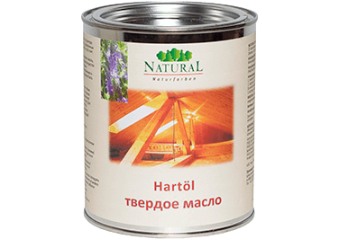 Natural Hartöl твердое масло для деревянных поверхностей, таких как: стены, потолки, пробковые покрытия, ОСБ-плиты, детские игрушки, мебель, полы и лестницы.