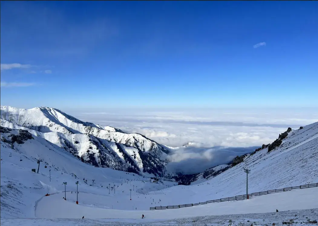 Шымбулак - вид на горы