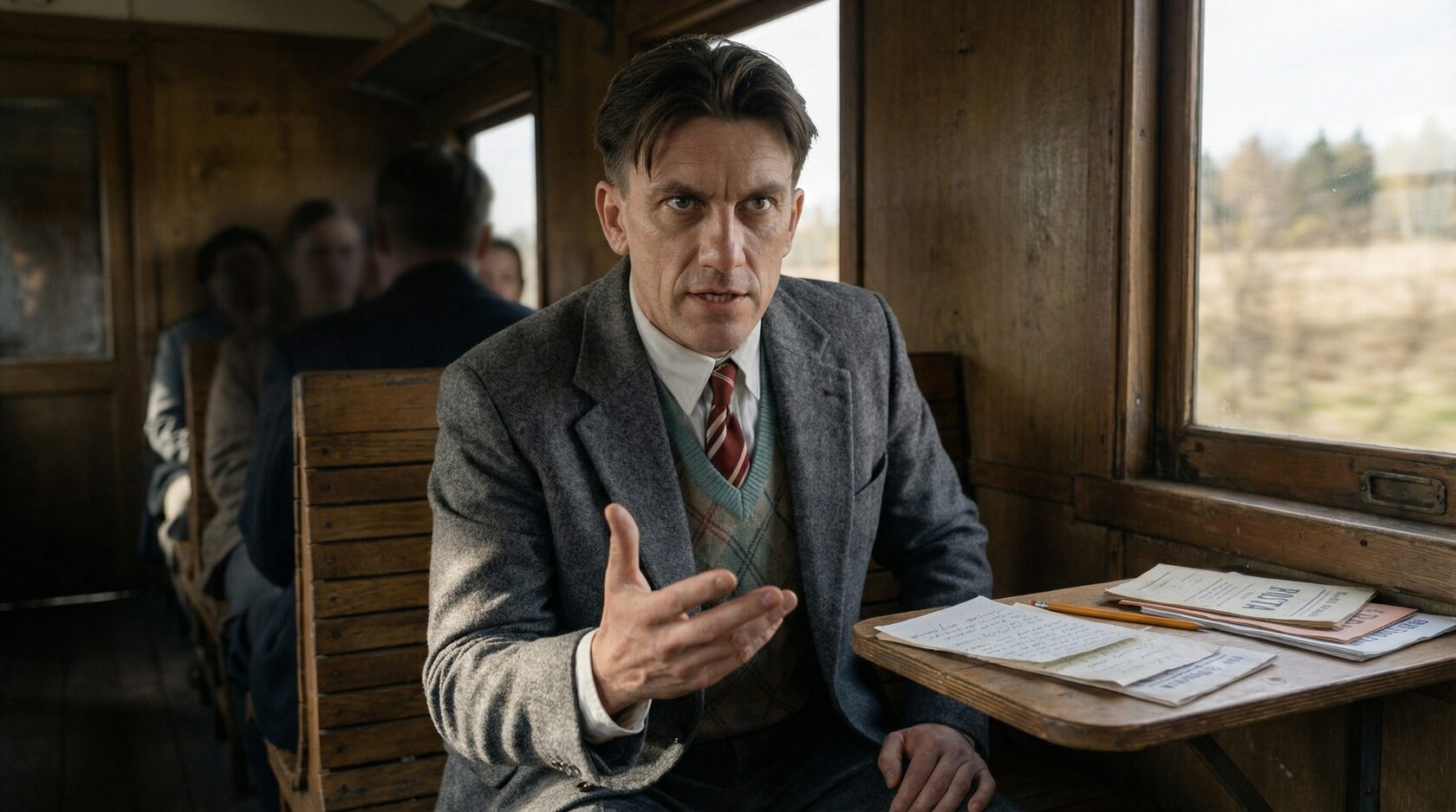 Mayakovsky on the agitprop train