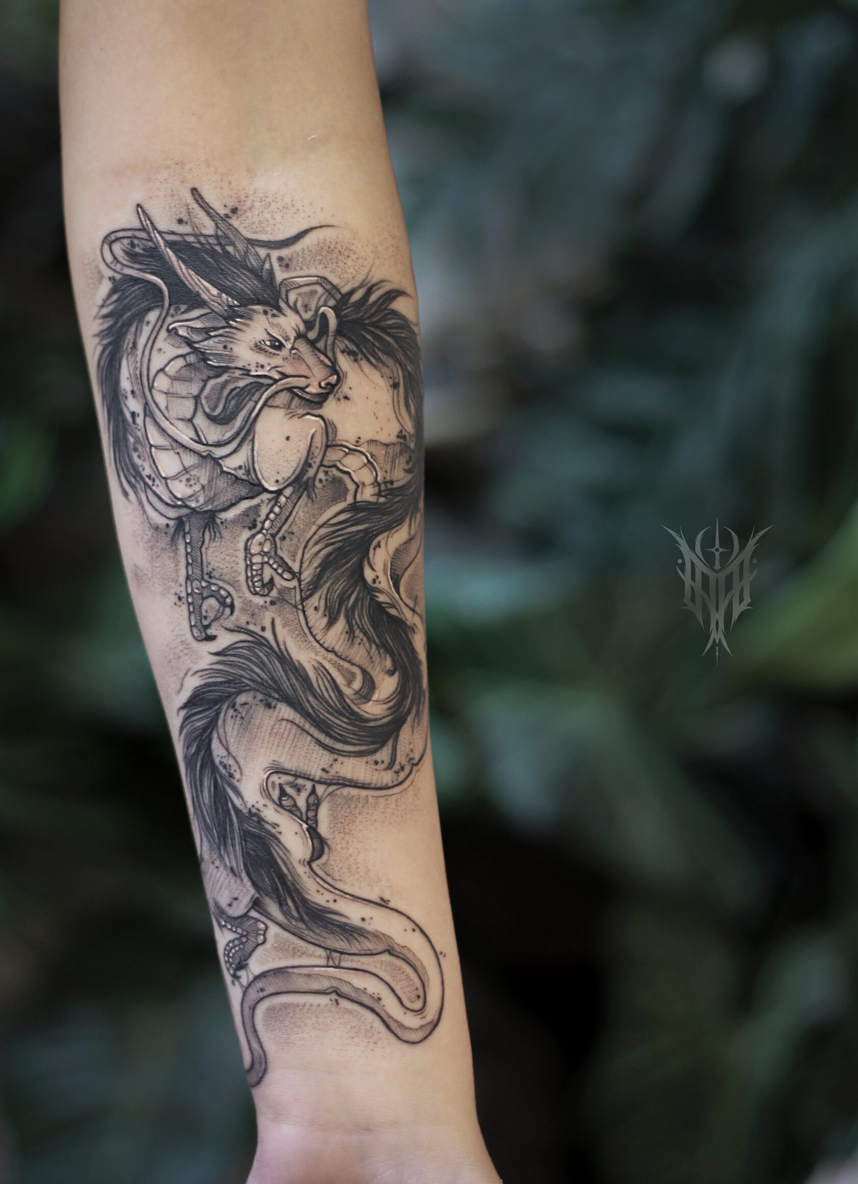 Идеи и эскизы татуировок драконов на руке