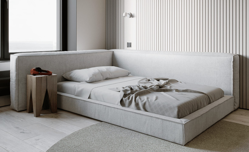 мягкая детская кровать fenix