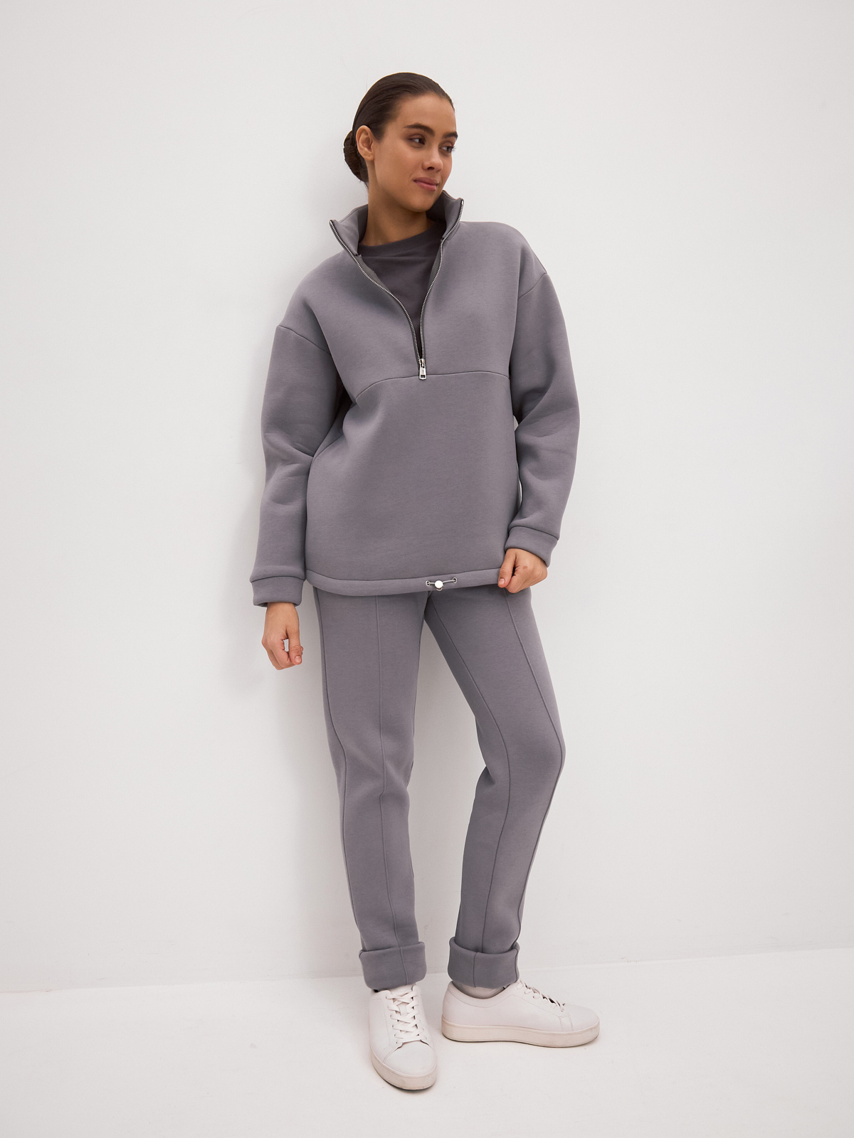 Футерный костюм с начёсом KATYA BLANC в повседневном стиле