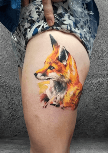 татуировка в Перми, лиса тату, тату реализм Пермь, тату салоны Пермь, цветные тату Пермь, сделать тату в Перми, лучшие тату мастера Перми, тату салон Пермь цены