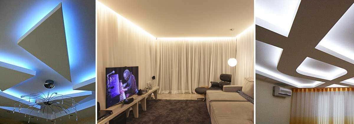 коллаж натяжных потолков