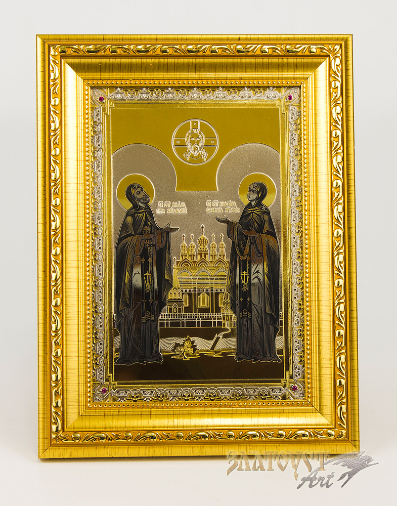 Икона "Петра и Февронии" купить в Москве и СПб — Zlatoust-art.ru