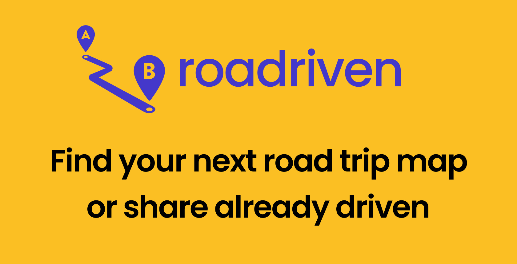 Roadriven - find your next road trip map or share already driven