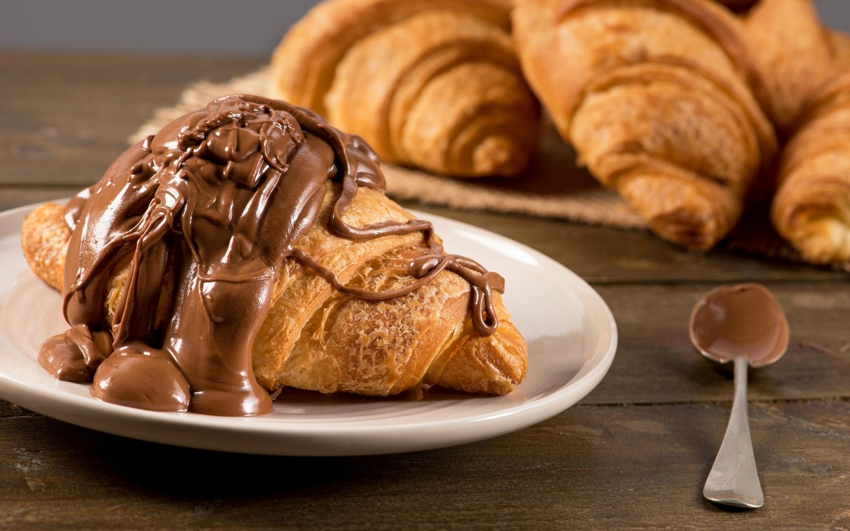 Chocolate Almond Croissant - Picture of Flour & Chocolate Patisserie, Brisbane -
