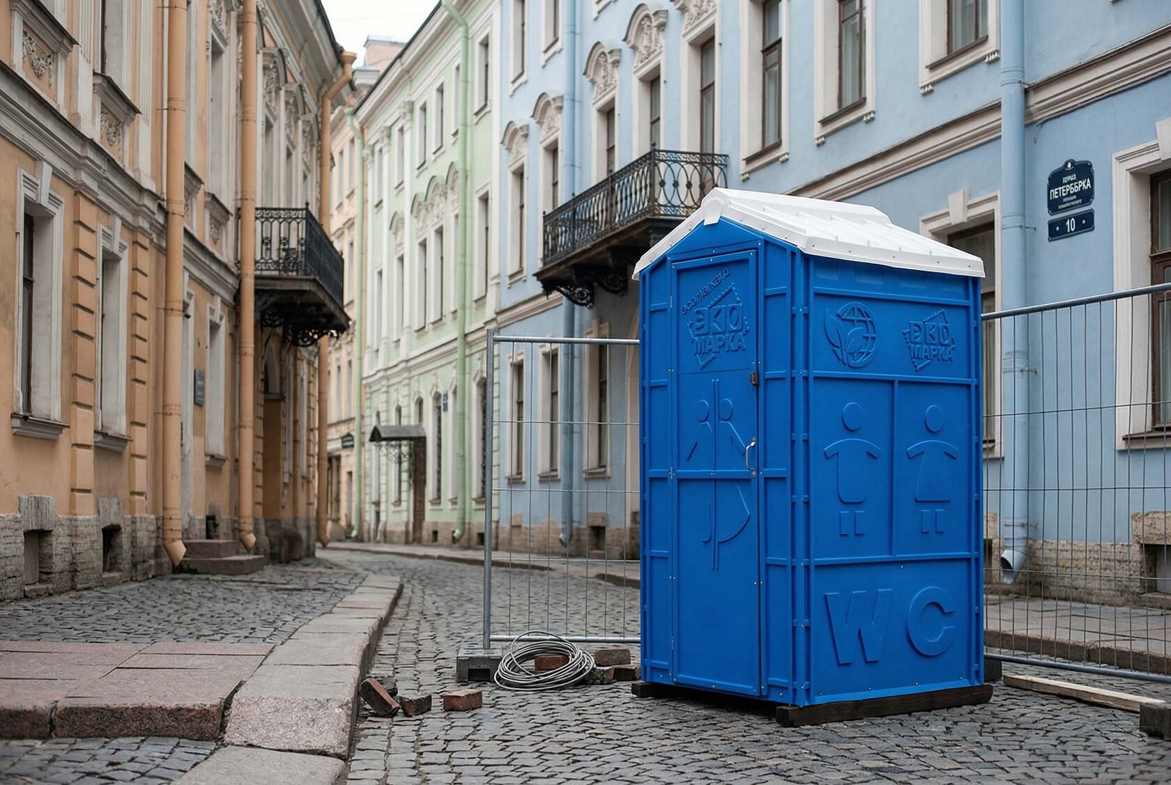 Аренда туалетных кабин в центре Санкт-Петербурга — пропуска, логистика, ночное обслуживание | ЭКОМАРКА СПб