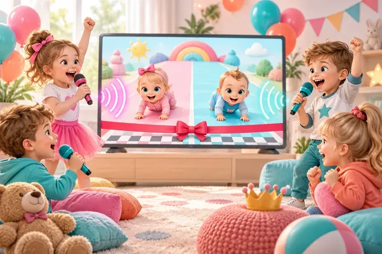 Тематическая иллюстрация к игре БЭБИ БУМ