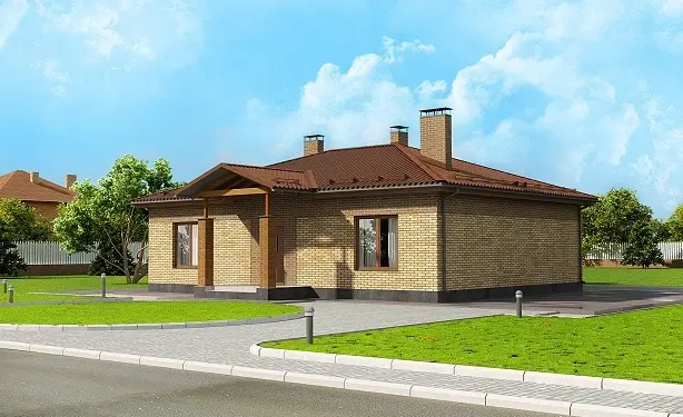 Проект одноэтажного дома (A-112): изображение 2