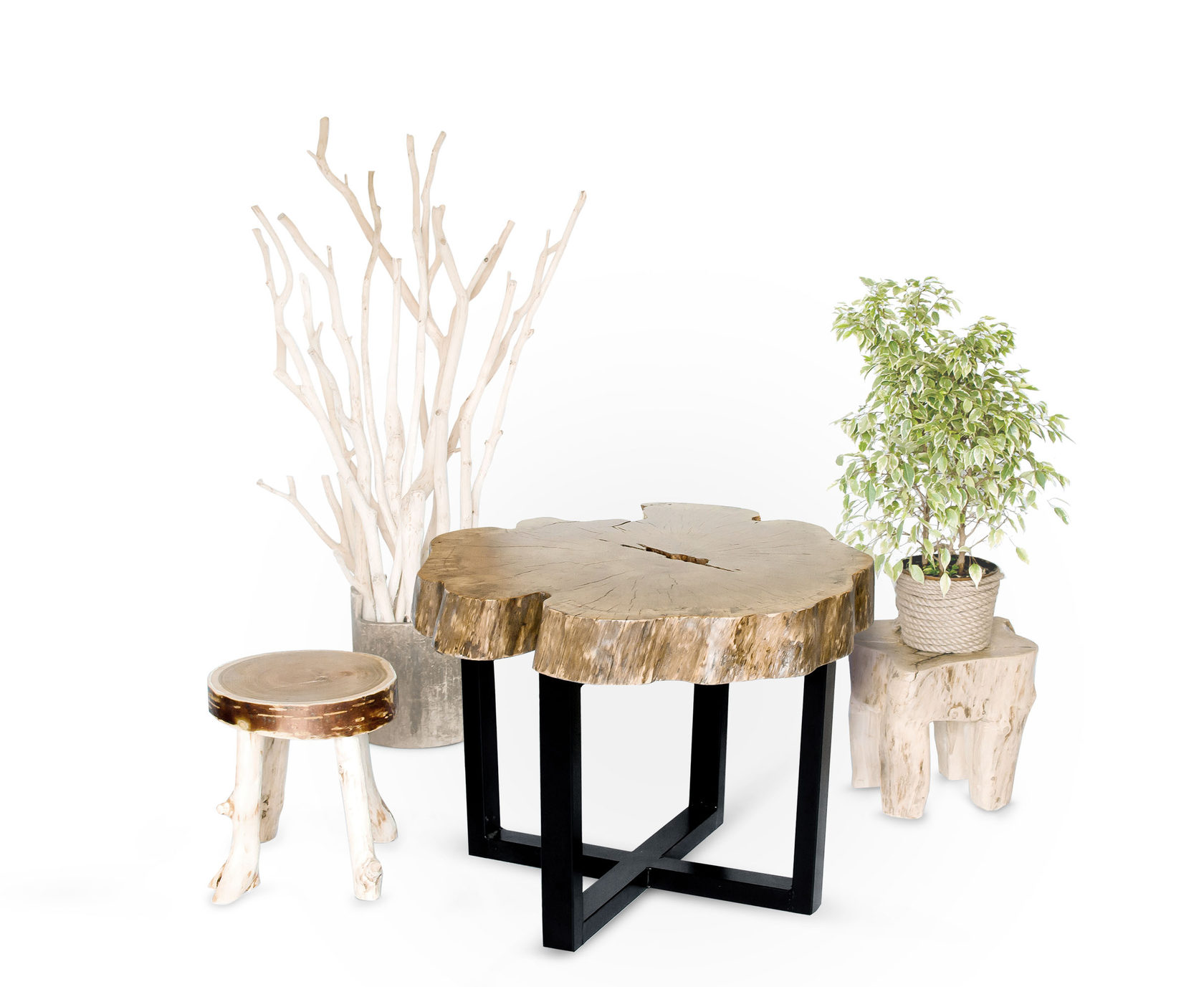 Стол из спилов дерева своими руками: инструкция по изготовлению обеденного стола