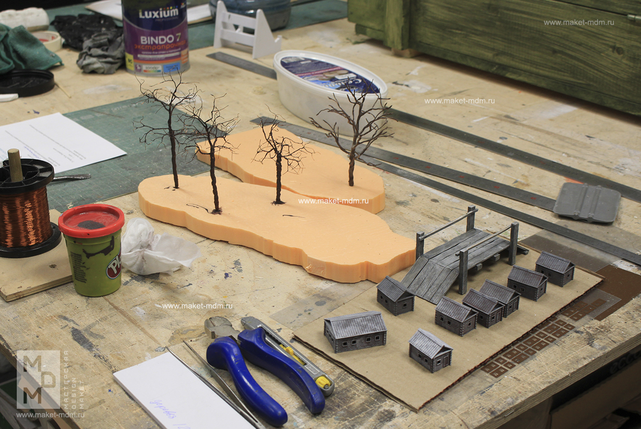 макет облачный полк ТЮЗ