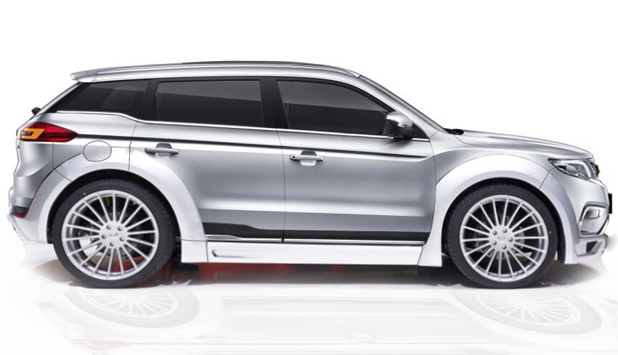 Купить новый Geely Atlas бензин автомат в Брянске: чёрный 2018 внедорожник 5-две