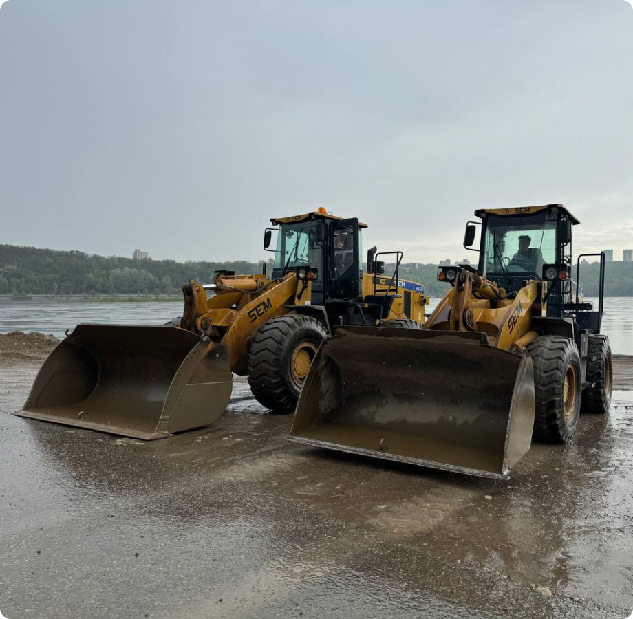 Аренда фронтальных погрузчиков SEM636D и SEM655D