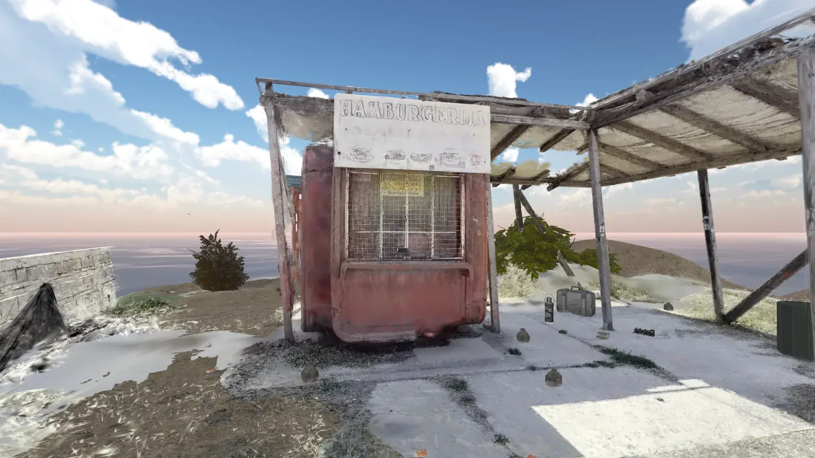 The VR island in day conditions