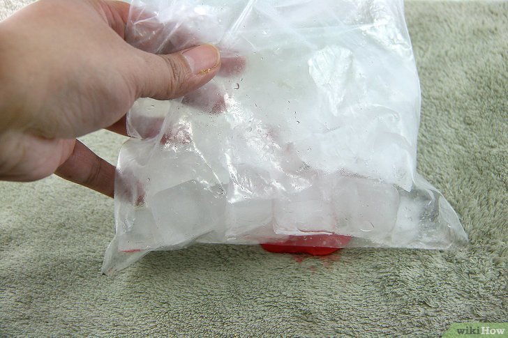 чистка ковра от жвачки