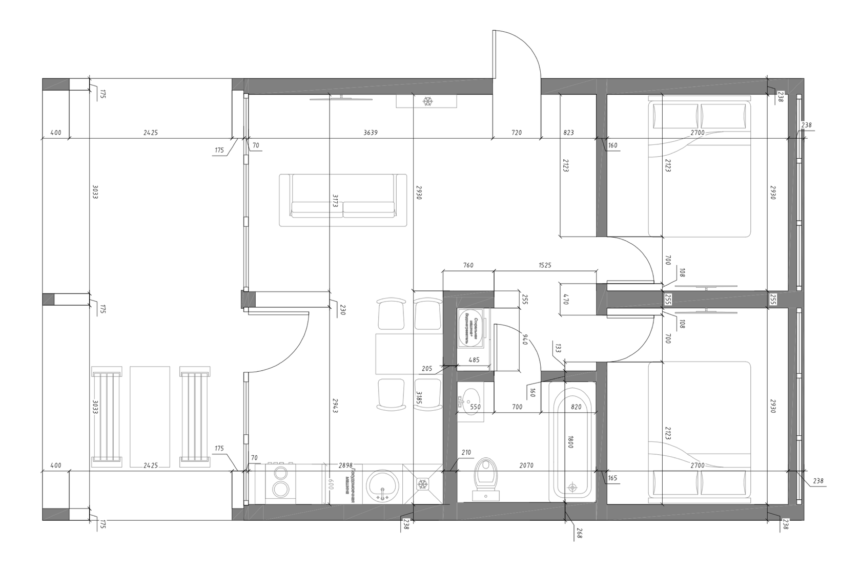 Модульный дом в Ейске планировка Модульный дом в Ейске планировка