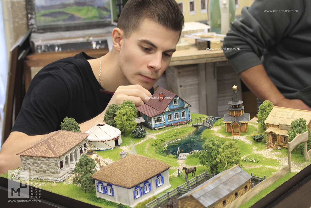 макет этнодеревни