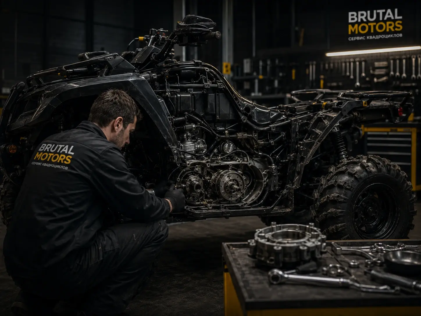 Ремонт коробки передач квадроцикла в мастерской Brutal Motors