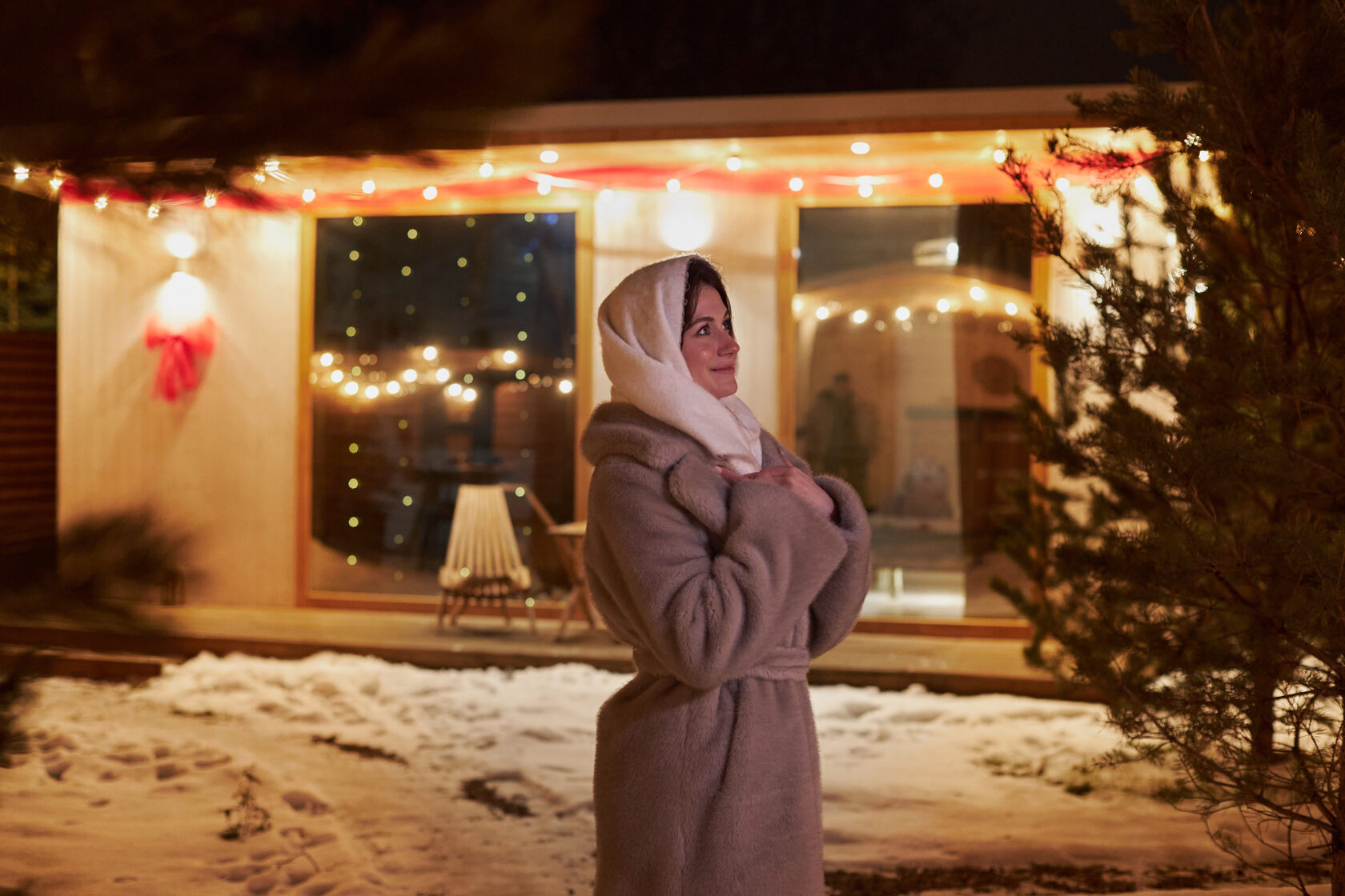 Осенний декор в афрейм домиках для аренды рядом с Москвой